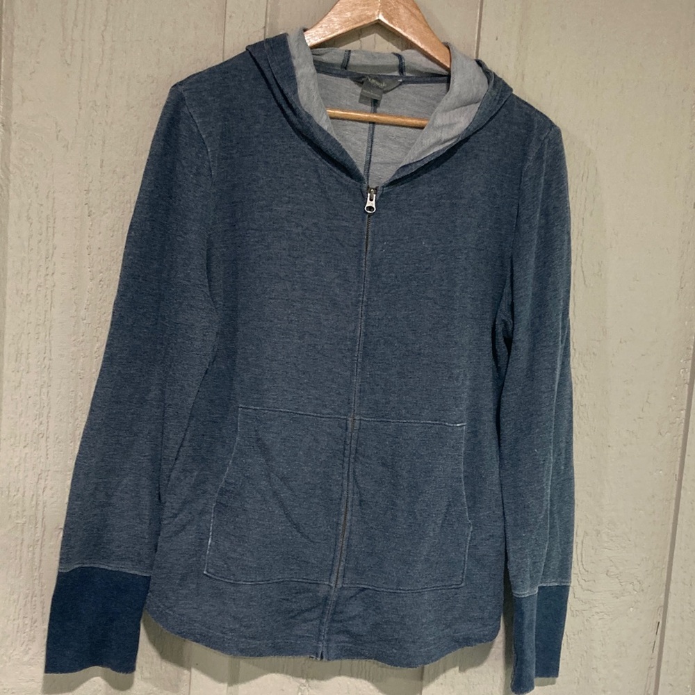 4/$20 Natural Reflections Blue Zip-Up Hoodie